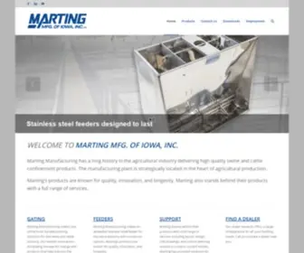 Marting.com(Marting Manufacturing of Iowa Inc) Screenshot