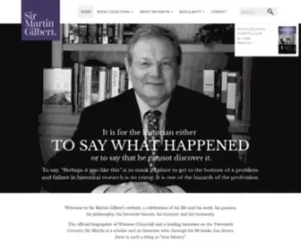 Martingilbert.com(Sir Martin Gilbert) Screenshot