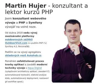 Martinhujer.cz(Martin Hujer) Screenshot