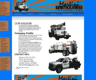 Martinidrillingcorp.com(Home Page) Screenshot