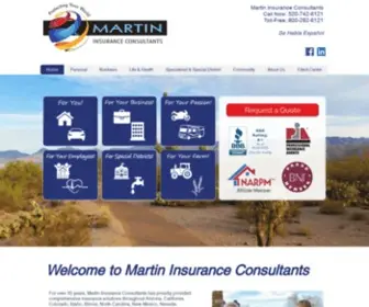 Martininsuranceconsultants.com(Martin Insurance Consultants & Marana Insurance Agency) Screenshot