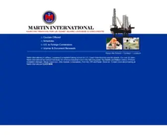 Martinint.com(Martin International Maritime Training Center) Screenshot