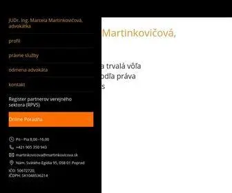 Martinkovicova.sk(Advokát) Screenshot