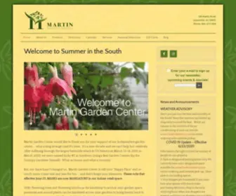 Martinnursery.com(Annuals, perennials, herbs, shrubs, trees, living centerpieces, living bouquets, Martin Nursery and Garden Center) Screenshot