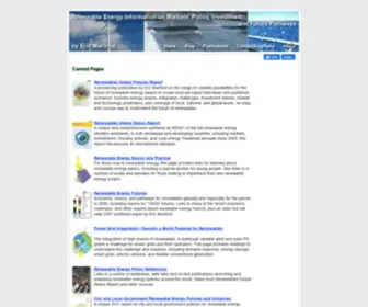 Martinot.info(Renewable Energy Information by Eric Martinot) Screenshot