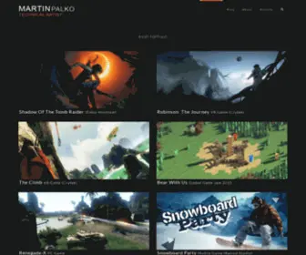 Martinpalko.com(Technical Artist) Screenshot