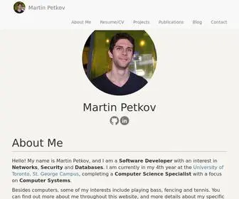 Martinpetkov.me(Martin Petkov) Screenshot