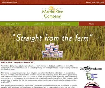 Martinrice.com(Martin Rice Company) Screenshot
