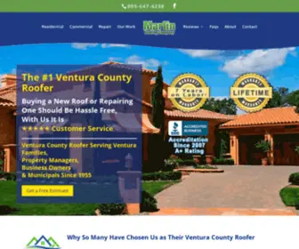 Martinroof.com(Ventura County Roofer) Screenshot