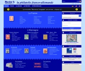 Martins.fr(Martins Philatelie) Screenshot