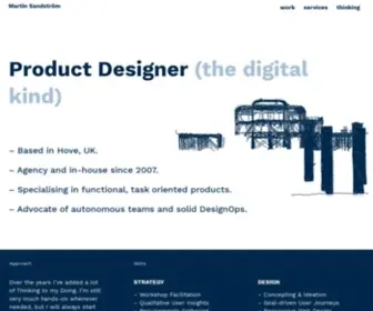 Martinsandstrom.com(Digital Product Design by Martin Sandstrom) Screenshot