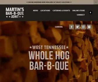 MartinsbbQjoint.com(Nashville BBQ) Screenshot