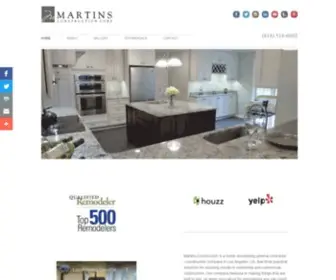 Martinsconstruction.org(Home Remodeling Company) Screenshot