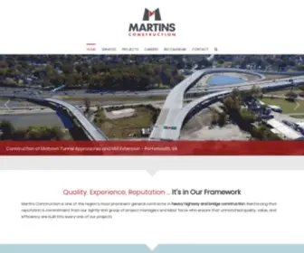 Martinscorp.com(Martins Construction) Screenshot