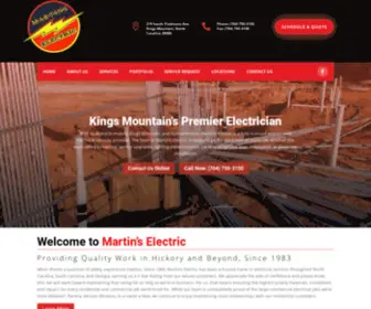 Martinselectricnc.com(Martinselectricnc) Screenshot