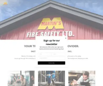 Martinsfiresafety.com(Martin's Fire Safety) Screenshot