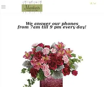 Martinsflowermart.com(Methuen florist) Screenshot