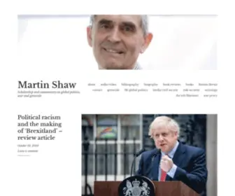 Martinshaw.org(Scholarship and commentary on global politics) Screenshot