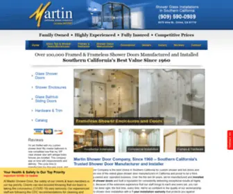 Martinshower.com(Martin Shower Door) Screenshot