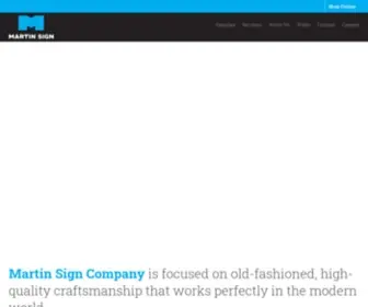 Martinsignco.com(Martin sign company) Screenshot