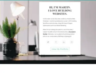Martinslack.com(Freelance Web Developer) Screenshot