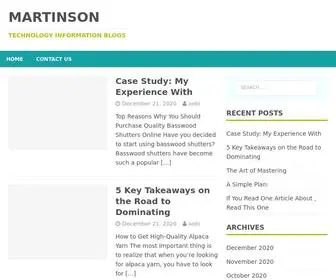 Martinson.us(Technology Information Blogs) Screenshot