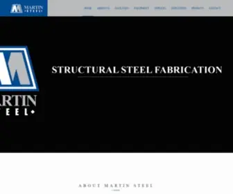 Martinsteelinc.com(Commercial Industrial Steel Fabrication Company) Screenshot