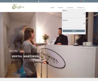 Martinval.com(Hostal Martinval Barcelona) Screenshot