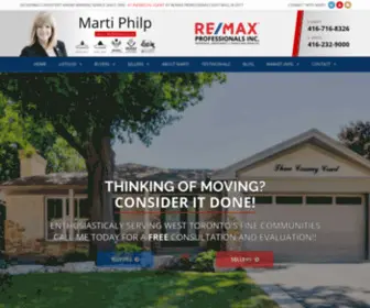 Martiphilp.com(West Toronto Real Estate Services) Screenshot