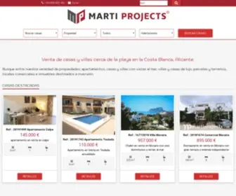 Martiprojects.com(Martiprojects Agencia Inmobiliaria) Screenshot