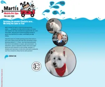 Martismobilepetspa.com(Marti's Mobile Pet Spa) Screenshot