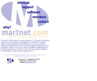 Martnet.com(Philadelphia based Nationwide ISP) Screenshot