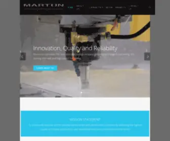 Martoninc.com(Marton Precision Manufacturing) Screenshot