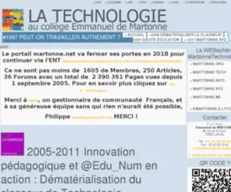 Martonne.net(Collège) Screenshot