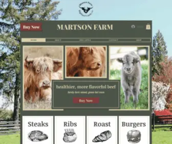 Martsonfarm.com(Martson Farm l Highland Cattle l Grass Fed Beef l Portland) Screenshot