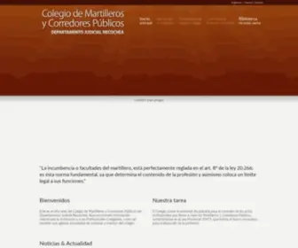 Martycorrnecochea.com.ar(Colegio de Martilleros y Corredores Publicos Necochea) Screenshot