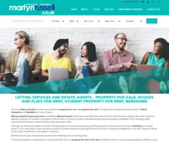 Martynrussell.co.uk(Letting agents Reading) Screenshot