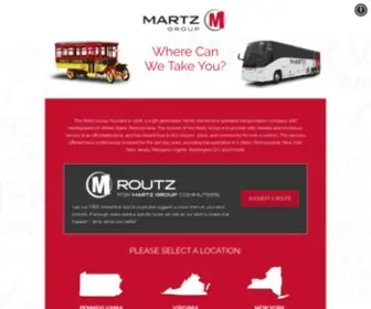 Martzgroup.com(Experts in Motorcoach Transportation) Screenshot