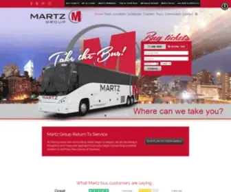Martztrailways.com(Experts in Motorcoach Transportation) Screenshot