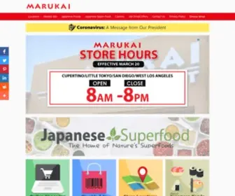 Marukai.com(Free Shipping on orders $120+. MARUKAI（マルカイ）) Screenshot