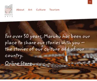 Maruku.com.au(Aboriginal (Anangu) art) Screenshot