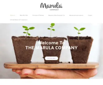 Marulacompany.co.za(The Marula Company) Screenshot