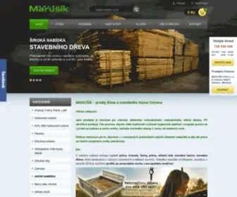 Marusik.cz(Prodej dřeva a stavebního řeziva) Screenshot