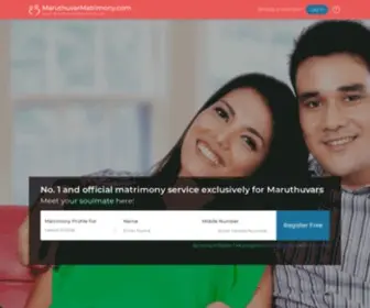 Maruthuvarmatrimony.com(Maruthuvar Matrimonial) Screenshot