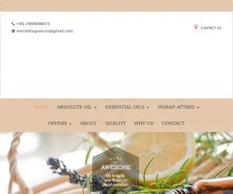 Marutiessentialoils.com(Maruti Natural Fragrances) Screenshot