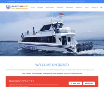 Marutigroupfastboat.com(Maruti Duta and Glory Express Fast Boats) Screenshot