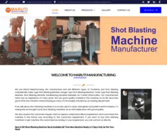 Marutimanufacturing.com(Shot Blasting Machine Manufacturer in India) Screenshot