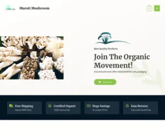 Marutimushroom.in(Quality Mushroom In Quality Price) Screenshot