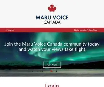 Maruvoice.ca(Maru Voice Canada) Screenshot