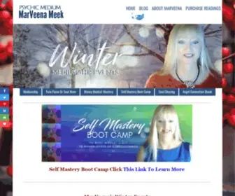 Marveena.com(MarVeena's Live Mediumship Events & Updates for 2021) Screenshot